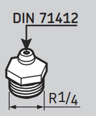LAPG1/4 - SKF Automatic Lubricator Grease Nipple 1/4 Diagram