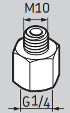 LAPN10 - SKF Automatic Lubricator Nipple 1/4" - M10x1.5