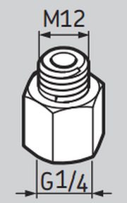 LAPN12 - SKF Automatic Lubricator Nipple 1/4" - M12