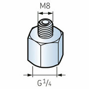 LAPN8 - SKF Automatic Lubricator Nipple 1/4" - M8x1.25