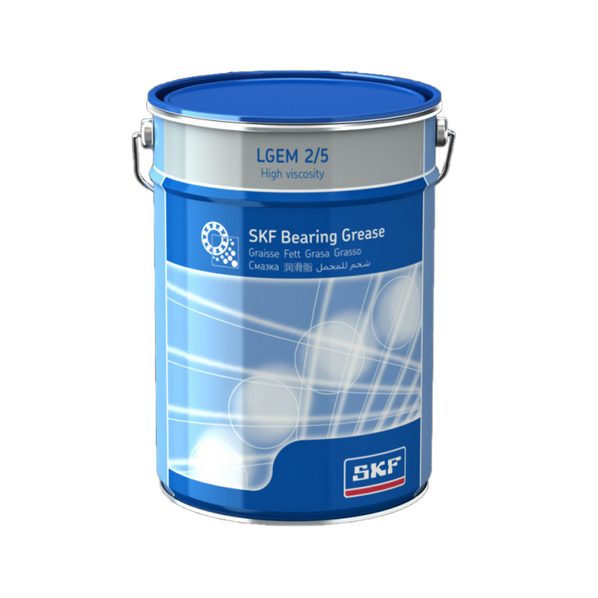 SKF LGEM 2 High Viscosity Bearing Grease With Solid Lubricants - 5Kg