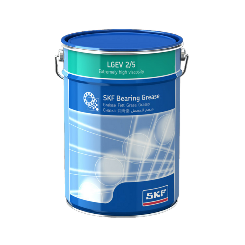 SKF LGEV 2 High Viscosity Bearing Grease With Solid Lubricants - 5Kg
