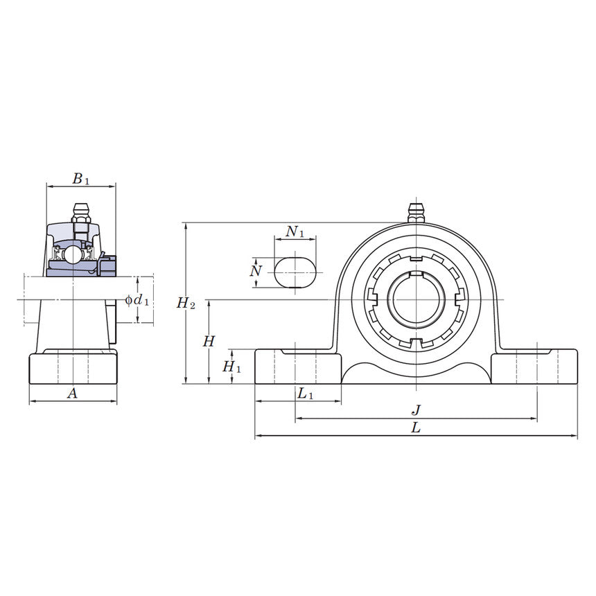 UKP205 - FYH Cast Iron Pillow Block - Quality Bearing Online Ltd.