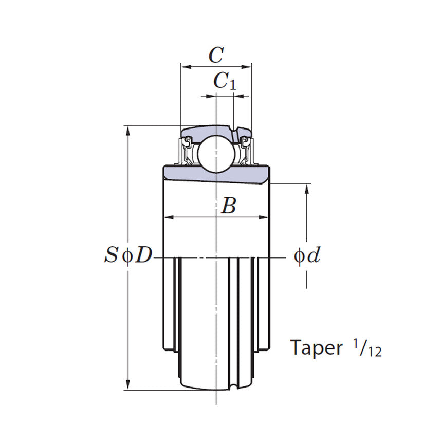 UK326 - FYH Bearing Insert - 130mm Inside Diameter