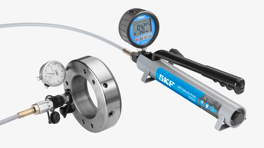 729124DU - SKF hydraulic pump with digital pressure gauge