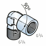 LAPA90 - SKF Angle Connection 90 degrees Diagram