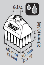 LAPB3X4E1 - SKF 30x40mm Brush for System 24 Auto Lubricator Diagram