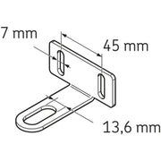 LAPC13 - SKF Mounting Bracket for System 24 Lubricator Technical Drawing