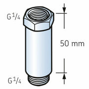 LAPE50 - SKF Automatic Lubricator Connector Extension - 50mm Technical Diagram