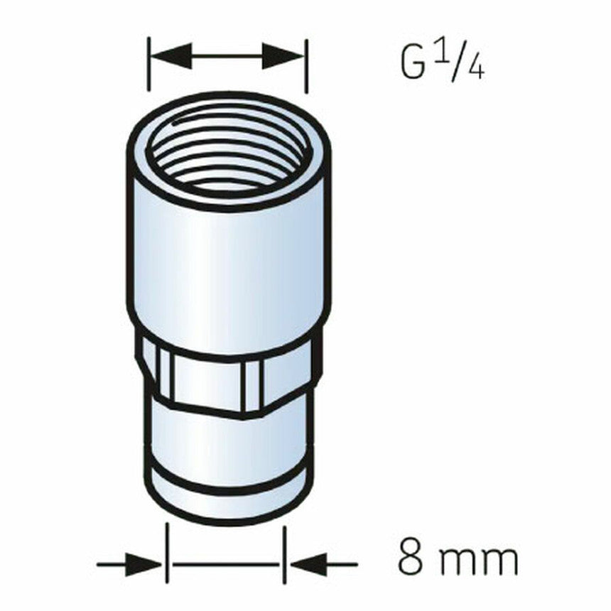 LAPFF1/4 - SKF Tube Connection, Female 1/4 Diagram