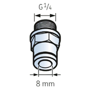 LAPFM1/4SW - SKF Tube connection, male 1/4" for 8 mm