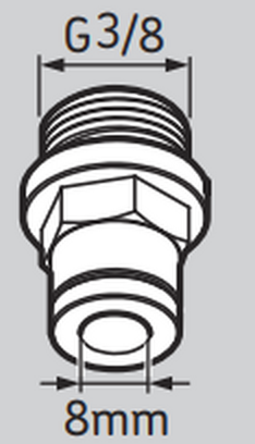 LAPFM3/8 - SKF Tube Connection, Male 3/8 Diagram
