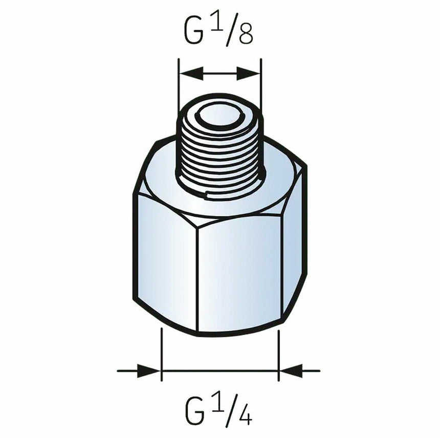 LAPN1/8 - SKF Automatic Lubricator Nipple 1/4 - 1/8 Diagram