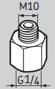 LAPN10 - SKF Automatic Lubricator Nipple 1/4" - M10x1.5