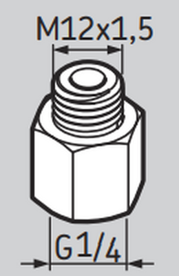 LAPN12X1.5 - SKF Automatic Lubricator Nipple 1/4" - M12x1.5