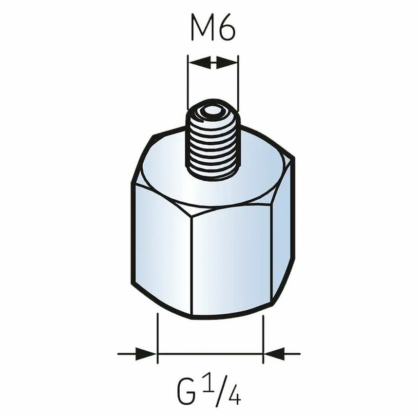 LAPN6 - SKF Automatic Lubricator Nipple 1/4" - M6
