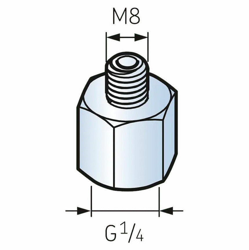 LAPN8 - SKF Automatic Lubricator Nipple 1/4" - M8x1.25
