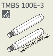 TMBS100E-3 - SKF 125mm Extension Rod For TMBS100E/150E Diagram