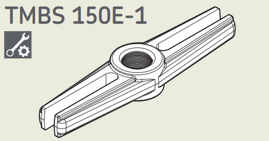 TMBS150E-1 - SKF Beam For TMBS 150E Strong Back Puller Diagram