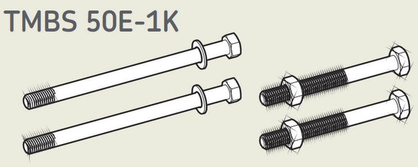 TMBS50E-1K - SKF Main Rods With Washers & Nuts For TMBS 50E Diagram