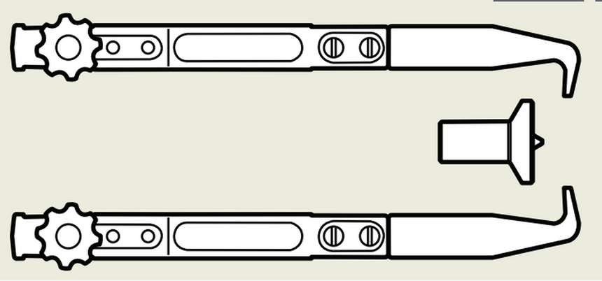 TMMR25/35XL-1 - SKF Long Arms Set For TMMR 250F And 350F Diagram